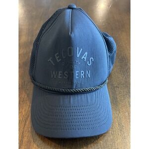 Tecovas Western Austin Texas Rope Snap Back Hat Black One Size Adjustable